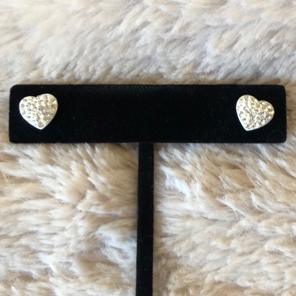 NWT Platinum Dipped Crystal Earrings - Picture 1 of 8